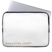 Minimalistisch Modern Laptop Sleeve (Voorkant)