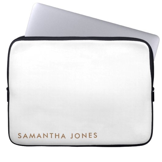 Minimalistisch Modern Laptop Sleeve (Voorkant)