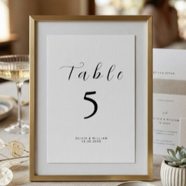 Minimalistisch modern lettertype kaart