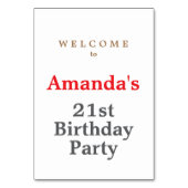 Minimalistisch modern leuk verjaardagsfeestje kaart (Voorkant)