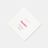 Minimalistisch modern leuk verjaardagsfeestje servet (Hoek)