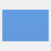 Minimalistisch modern licht koningsblauw inpakpapier vel (Voorkant 3)