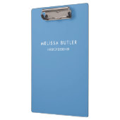 Minimalistisch modern lichtblauw klembord (Links)