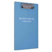 Minimalistisch modern lichtblauw klembord (Rechts)