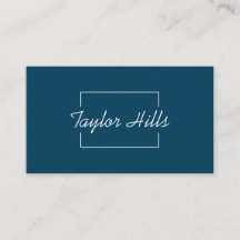 Minimalistisch modern Lijst Navy Blue