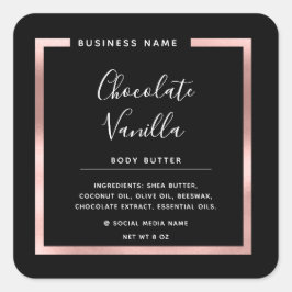 Minimalistisch modern lijst van typografie vierkante sticker