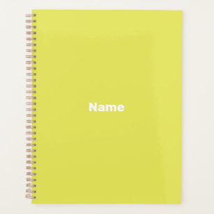 Minimalistisch modern lime groen custom year monog planner