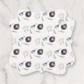 Minimalistisch Modern Little Chef Baby shower Bedankjes Labels (Achterkant)