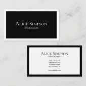 Minimalistisch Modern Luxury Visitekaartje (Voorkant / Achterkant)