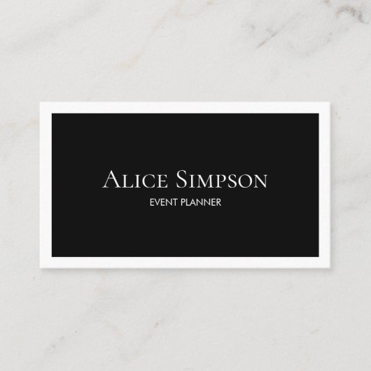 Minimalistisch Modern Luxury Visitekaartje (Voorkant)
