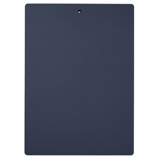 Minimalistisch modern maritiem blauw klembord (Achterkant)
