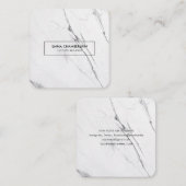 Minimalistisch modern marmerplein Visitekaartje (Voorkant / Achterkant)