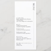 Minimalistisch modern menu (Voorkant)