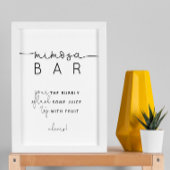 Minimalistisch modern Mimosa barteken Poster