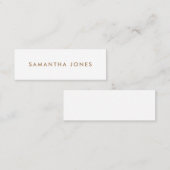 Minimalistisch Modern Mini Visitekaartje (Voorkant / Achterkant)