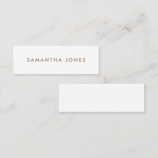 Minimalistisch Modern Mini Visitekaartje (Voorkant / Achterkant)