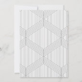 Minimalistisch modern modern fotohuwelijk voor zij save the date (Achterkant)