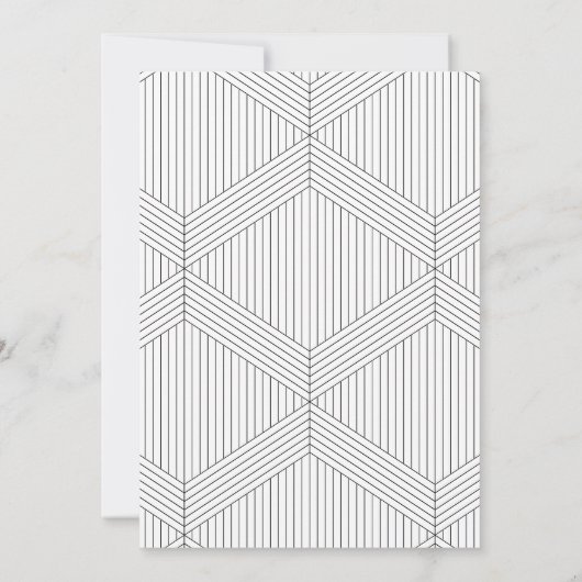 Minimalistisch modern modern fotohuwelijk voor zij save the date (Achterkant)