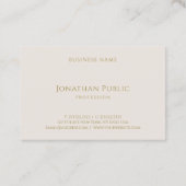 Minimalistisch modern modern handschrift met handm visitekaartje (Achterkant)