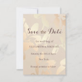 Minimalistisch Modern Monochrome Bruiloft Save the Date (Voorkant)
