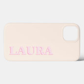 Minimalistisch modern monogram Case-Mate iPhone case (Achterkant (horizontaal))