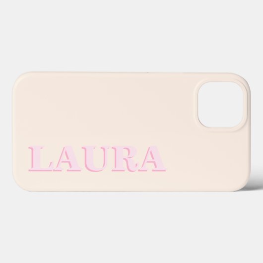 Minimalistisch modern monogram Case-Mate iPhone case (Achterkant (horizontaal))