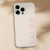 Minimalistisch modern monogram Case-Mate iPhone case