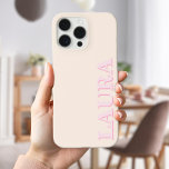 Minimalistisch modern monogram Case-Mate iPhone case<br><div class="desc">Marineblauw minimalistische moderne monogram telefoonhoes. Creëer uw eigen gepersonaliseerde iPhone Case met aangepaste naam monogram.</div>