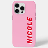 Minimalistisch modern monogram Case-Mate iPhone case (Achterkant)