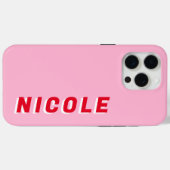 Minimalistisch modern monogram Case-Mate iPhone case (Achterkant (horizontaal))