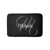 Minimalistisch modern monogram initiaal badmat (Voorkant)