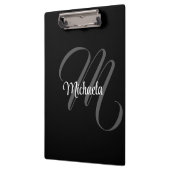 Minimalistisch modern monogram initiaal klembord (Links)