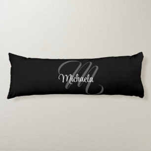 Minimalistisch modern monogram initiaal lichaamskussen