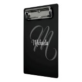 Minimalistisch modern monogram initiaal mini klembord (Angled2)