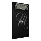 Minimalistisch modern monogram initiaal mini klembord (Schuin)