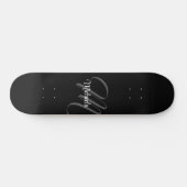 Minimalistisch modern monogram initiaal persoonlijk skateboard (Horizontaal)