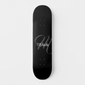 Minimalistisch modern monogram initiaal persoonlijk skateboard (Voorkant)