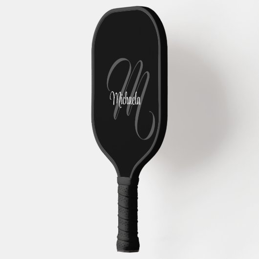 Minimalistisch modern monogram initiaal pickleball paddle (Links)