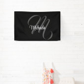 Minimalistisch modern monogram initiaal spandoek (Insitu)