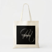 Minimalistisch modern monogram initiaal tote bag (Voorkant)