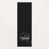 Minimalistisch modern monogram initiaal yogamat (Voorkant)