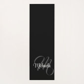 Minimalistisch modern monogram initiaal yogamat (Achterkant)