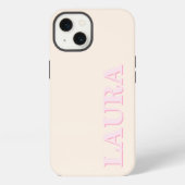 Minimalistisch modern monogram iPhone hoesje (Achterkant)