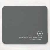 Minimalistisch modern monogram muismat (Voorkant)