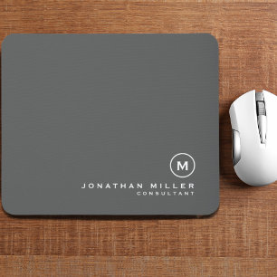 Minimalistisch modern monogram muismat