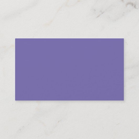 Minimalistisch modern monogram Periwinkle Lavender Visitekaartje (Achterkant)