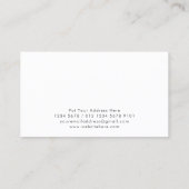 Minimalistisch modern monogram | Wit Visitekaartje (Achterkant)