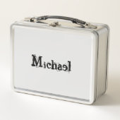 Minimalistisch modern monogram, zwarte grijs (Voorkant)