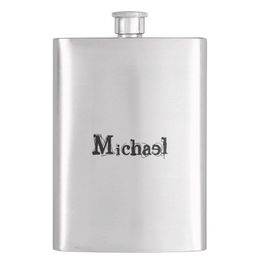 Minimalistisch modern monogram, zwarte grijs flacon (Voorkant)