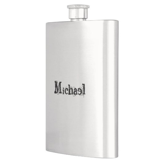 Minimalistisch modern monogram, zwarte grijs flacon (Links)